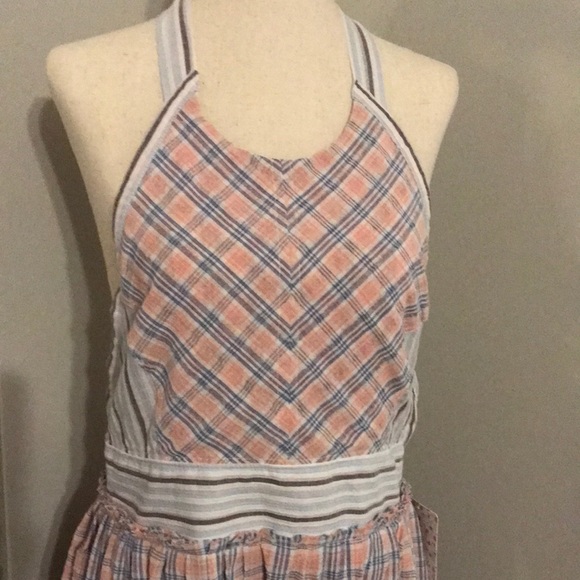 💥CLEARANCE💥 🥳HP! NWT~ FREE PEOPLE Pretty In Pink Halter Midi Dress - Picture 4 of 10